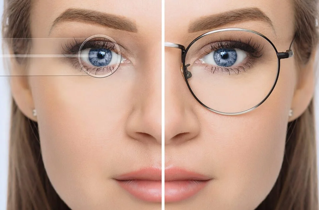 woman after eye surgery