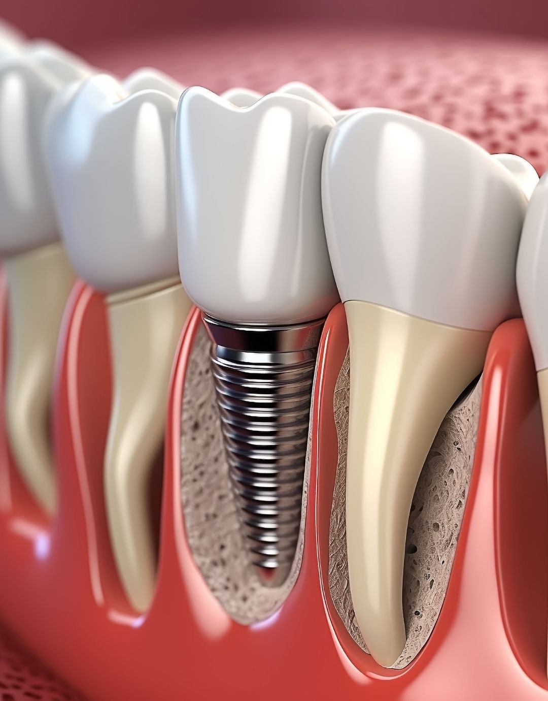turkey teeth implant in the bone